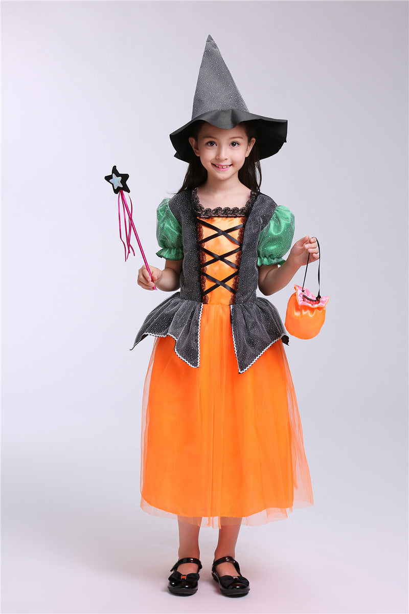 Halloween Witch Costume Deluxe Set for Girls