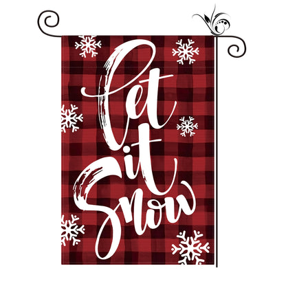 Christmas Winter Garden Flag For Outdoor Decoration(11Packs)