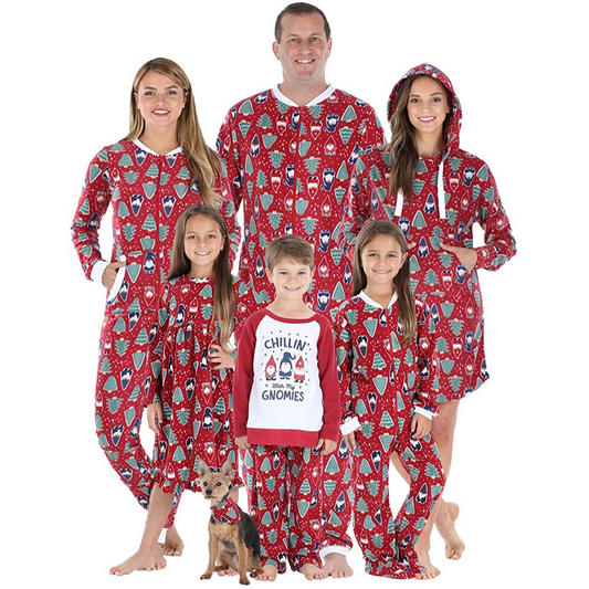 Family Matching Gnomies Christmas Pajama Sets