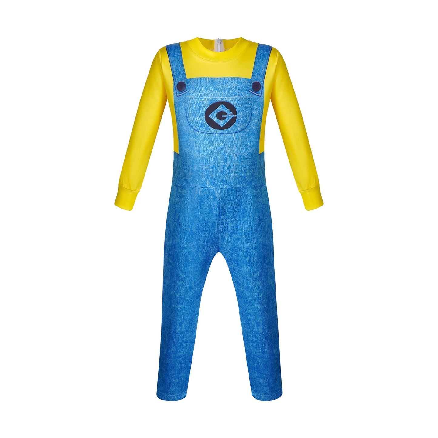 Minions Costume Classic Child Costume Halloween Cosplay Party for Kids play dress up for boys/girls with 4 - 12 Years
