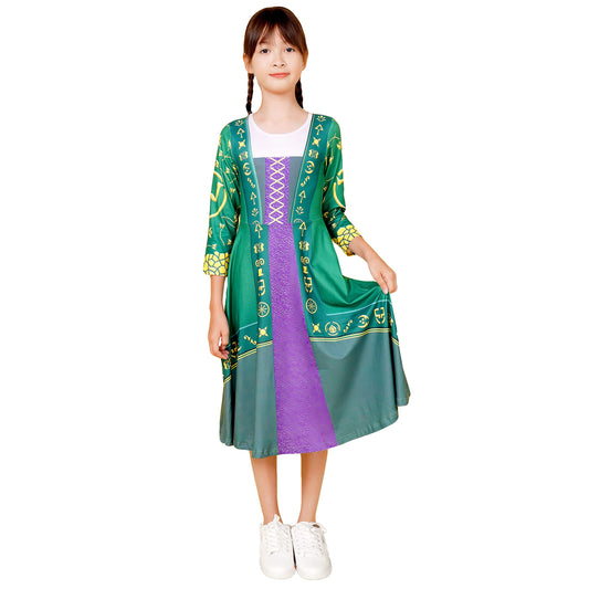 Hocus Pocus 2 Cosplay Costume for Girls Kids Witch Toddler Witch Costume Cosplay Dresses Halloween Dress Up