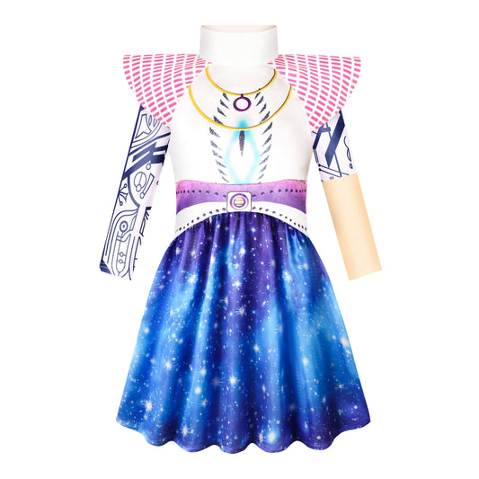 Zombies Costume Alien Character Dress Movie 3 Cosplay Clothes Outfit Halloween Party Dress Up 2-12 Years