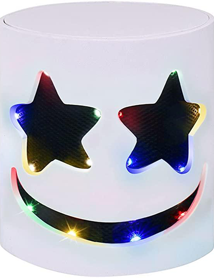 Halloween DJ Mask Helmet LED Mask