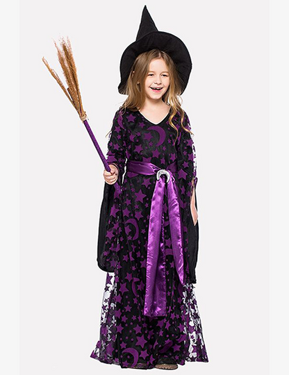 Halloween Witch Costume Deluxe Set for Girls