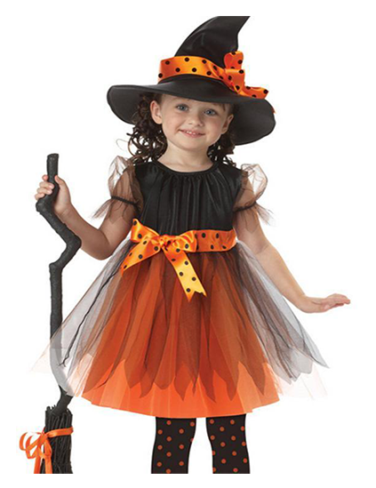 Halloween Witch Costume Deluxe Set for Girls