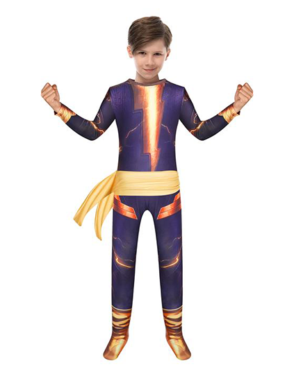 Black Adam Bodysuit Kids Halloween Cosplay Costumes