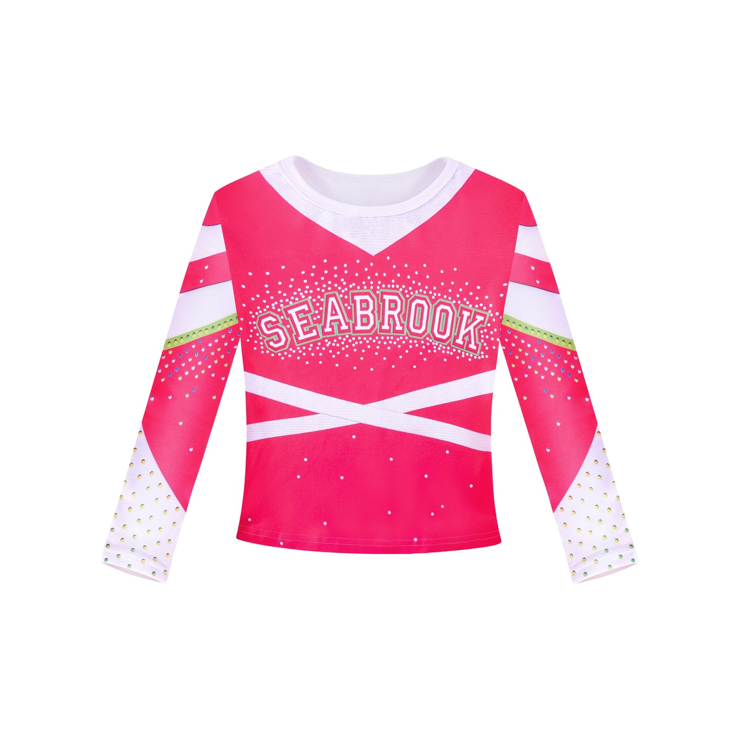 Cheerleader Costume for Girls with Accessories Halloween Cosplay Party Movie Dress up 4-12Y