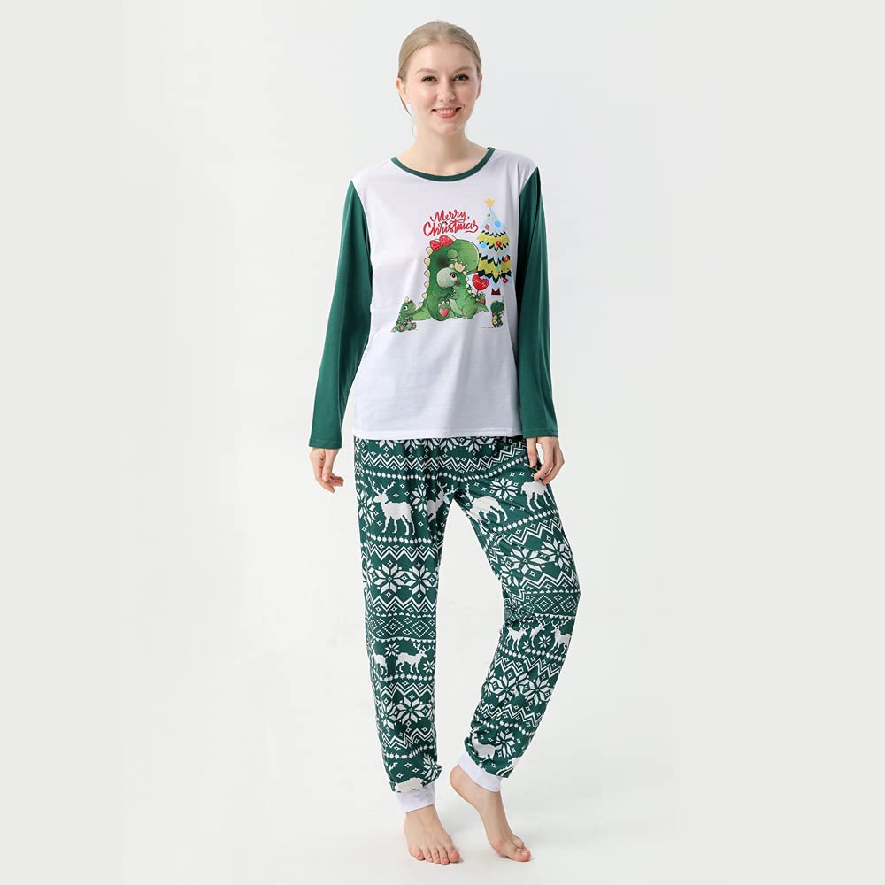 Family Christmas Green Monster Pajamas Sets