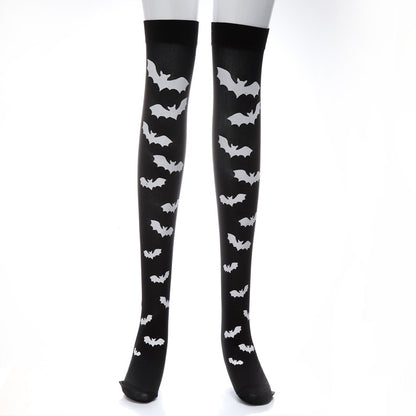 Girl Halloween Black Cartoon Long Stockings