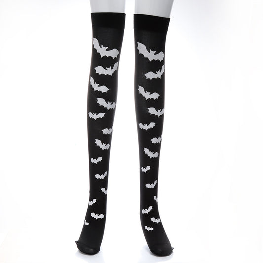Girl Halloween Black Cartoon Long Stockings