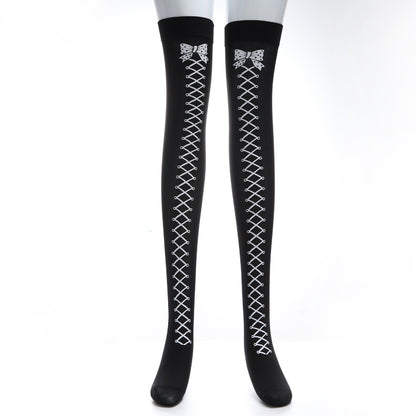 Girl Halloween Black Cartoon Long Stockings