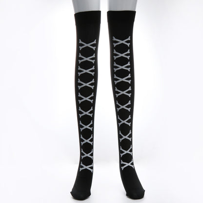 Girl Halloween Black Cartoon Long Stockings