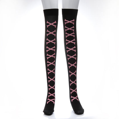 Girl Halloween Black Cartoon Long Stockings