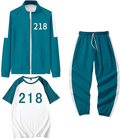 2021 Sportman Green Cosplay Three-piece Suit