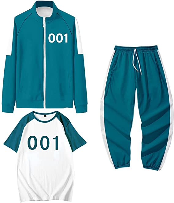 2021 Sportman Green Cosplay Three-piece Suit
