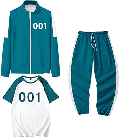 2021 Sportman Green Cosplay Three-piece Suit