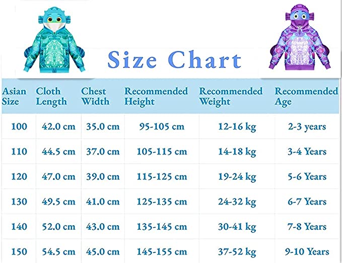 Luca Cartoon Kids Coat Cosplay Costumes