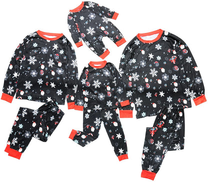 Christmas Pajamas Matching Family Sets, Matching Sets Christmas PJs for Women Holiday Sleepwear Clothes Black