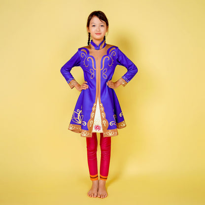 Royal Detective Princess Costume for Girls Halloween Cosplay Outfits Fancy Party Dress Up 2-10 Years
