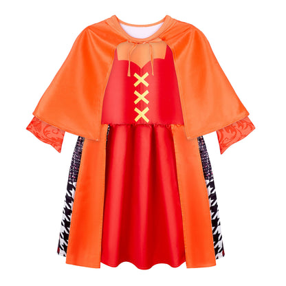Hocus Pocus 2 Cosplay Costume for Girls Kids Witch Toddler Witch Costume Cosplay Dresses Halloween Dress Up