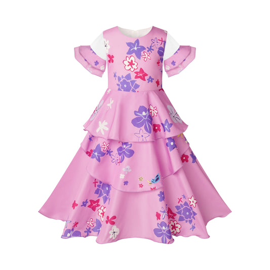 Mirabel Costume Cosplay Girls Princess Dress Kids Halloween Party Cosplay Summer Dress Up
