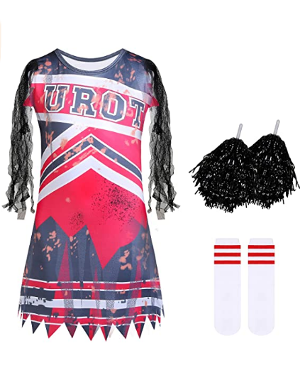Zombies Outfit for Halloween Cheerleading Costume Party
