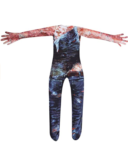Scary Monster Costumes with Headgear for Halloween Cosplay Jumpsuit
