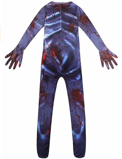 Kids Costumes Halloween Bodysuit Jumpsuit Dress Up For Horror Cosplay Party