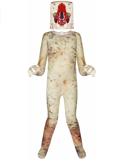 Kids Costumes Halloween Scary Bodysuit Jumpsuit Dress Up Horror Sculpture Monster Cosplay Party