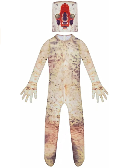 Kids Costumes Halloween Scary Bodysuit Jumpsuit Dress Up Horror Sculpture Monster Cosplay Party