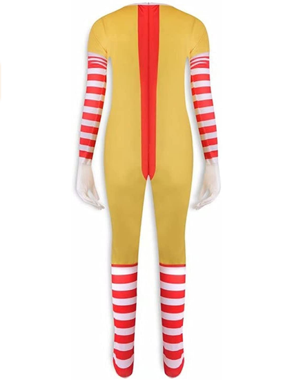 Killer Clown Kids Halloween Costume with Mask Creepy Blood Jumpsuit Bodysuit