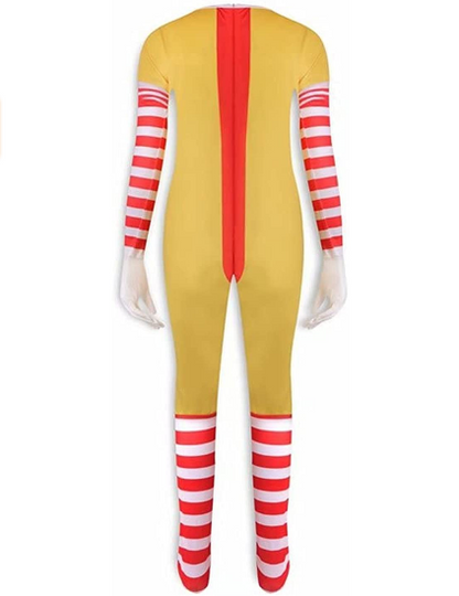 Killer Clown Kids Halloween Costume with Mask Creepy Blood Jumpsuit Bodysuit