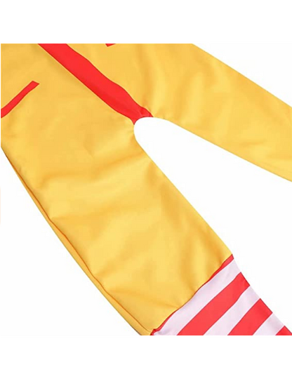 Killer Clown Kids Halloween Costume with Mask Creepy Blood Jumpsuit Bodysuit