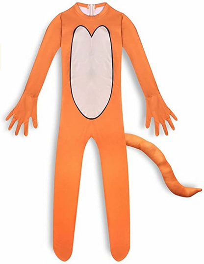 Kids Jerry Costumes Classic Cartoo Mouse Jumpsuit Halloween Cosplay Bodysuit