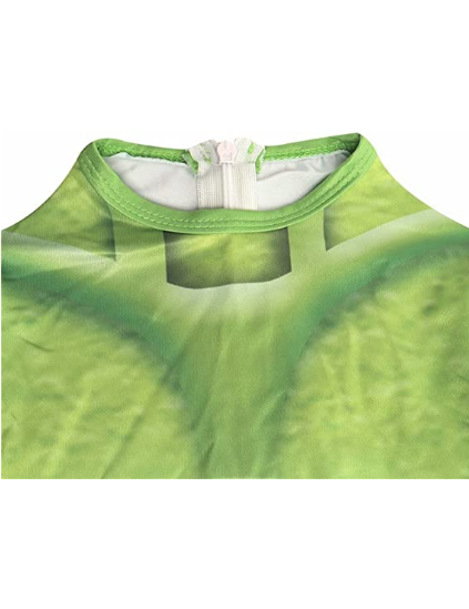 Halloween Monsters Mike Costumes Jumpsuit Green Bodysuit with Cape for Cosplay Party