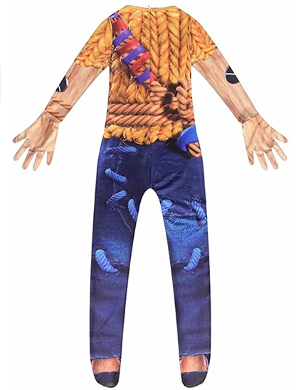 Girls Costume Cartoon Game Dress Up Jumpsuit Suit with Mask