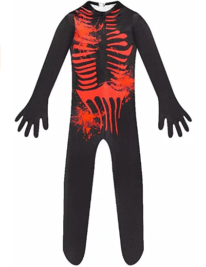Costume Scary Game Kids Roleplay Evil Halloween Jumpsuit Creepy Monster Bodysuit