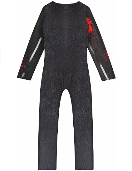 Cartoon Scary Dog Costume Kids Halloween Cosplay Jumpsuit