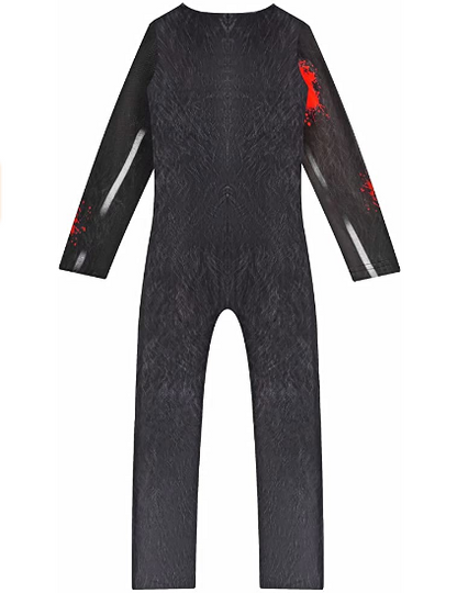 Cartoon Scary Dog Costume Kids Halloween Cosplay Jumpsuit