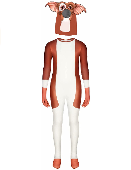 Child Halloween Monster Costume Jumpsuit with Monster Mask