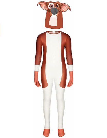 Child Halloween Monster Costume Jumpsuit with Monster Mask
