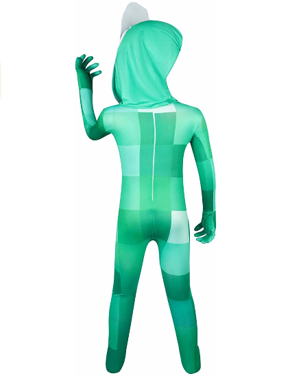 Kids Creeper Classic Costume Green Jumpsuit For Halloween Party