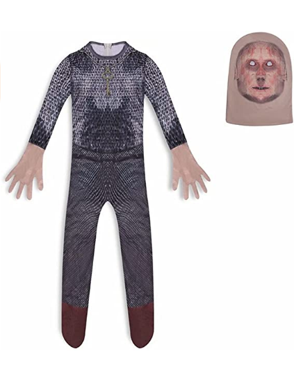 Halloween Costume Scary Grandpa Game Jumpsuit Cosplay Party Bodysuit
