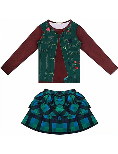 Girls Costume Toddler Halloween Cosplay Cheerleading Outfit