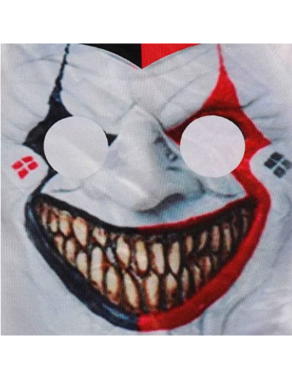 Killer Clown Costume Scary Halloween Jumpsuit With Mask