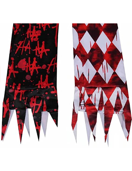 Killer Clown Costume Scary Halloween Jumpsuit With Mask