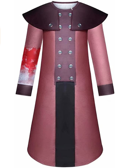 Halloween Costume Steampunk Bird Mask Long Robe Cape Outfit