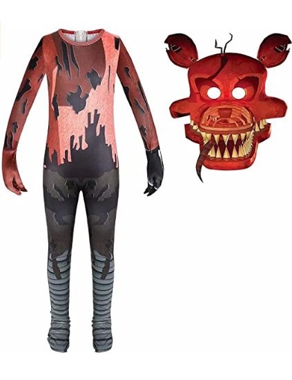 Five Nights at Freddy's Kids Costume Halloween Cosplay Jumpsuit With Mask