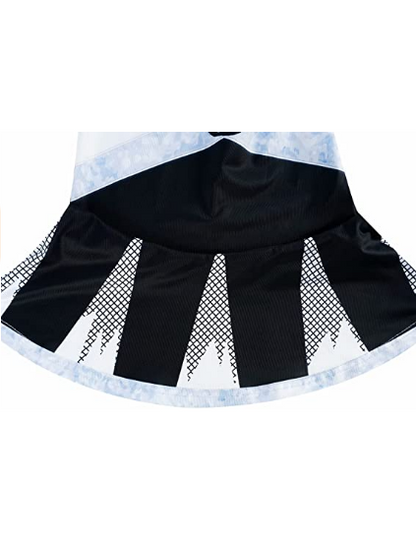 Cheerleader Costume Scary Skeleton Cheer Dress