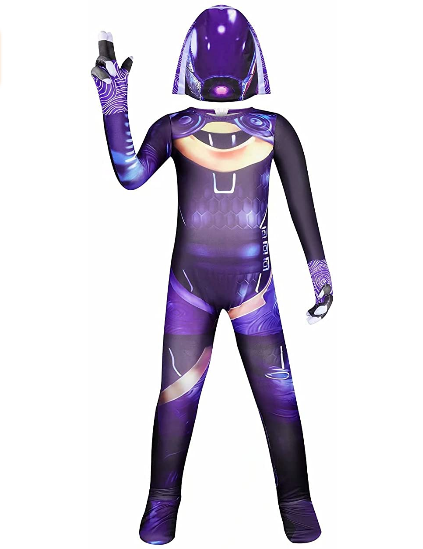 Mass Costume Dress Up Girls Superhero Jumpsuit